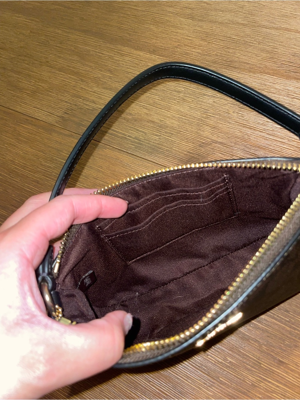 Coach Brown Signature Nolita 19 - Picture 3 of 3